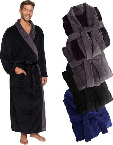 Mens robe plush big - mens, tall